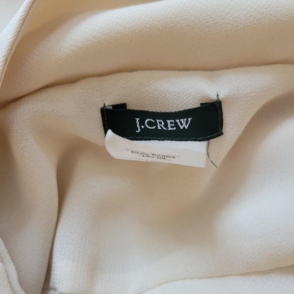 J. Crew Cream Silk Sleeveless Slip Cocktail Dress Size 2 - Picture 5 of 6
